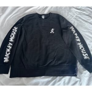 Uniqlo UT x Joshua Vides Disney Mickey Mouse Black Crewneck Sweatshirt XXL